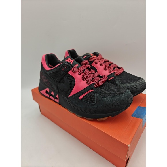Nike Air Stab Premium Shoes Mens Size 8.5 Black Infrared 332229-601 Sneaker